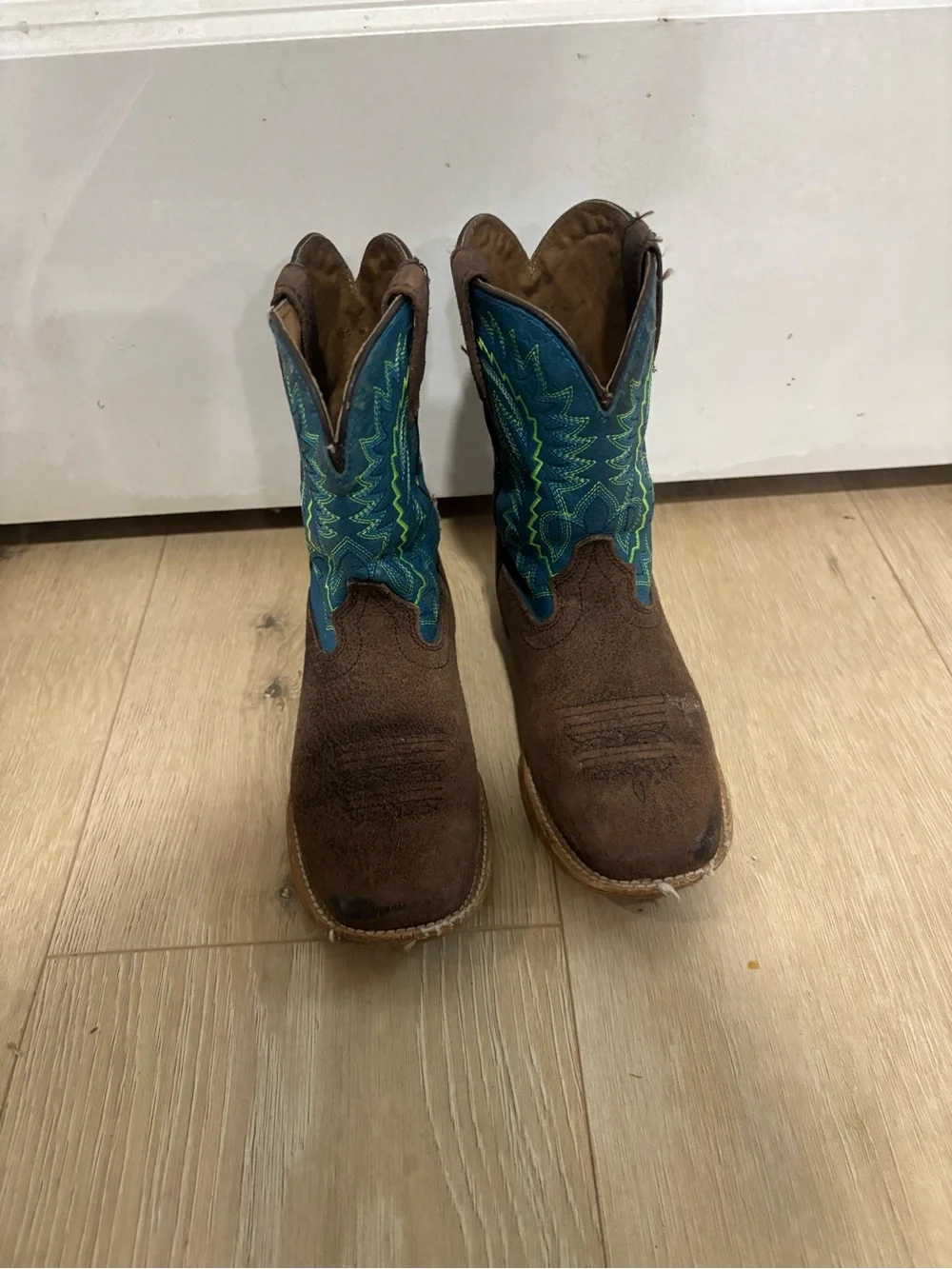Ariat Kids Brown & Blue Western Cowboy Boots